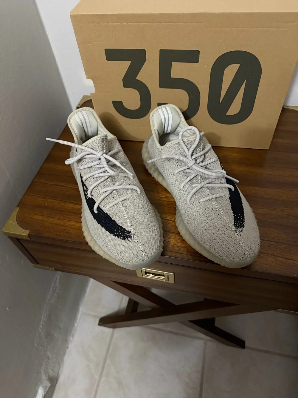 Yeezy Boost 350 V2 slate with Black Stripe